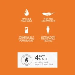 30seven Heated Regular Fit Baselayer Vest - 5 Volt -The Warming Store 30seven heated regular fit baselayer vest 5 volt 55