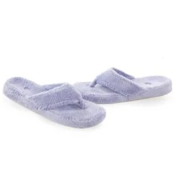ACORN Womens Spa Thong Slippers - Periwinkle