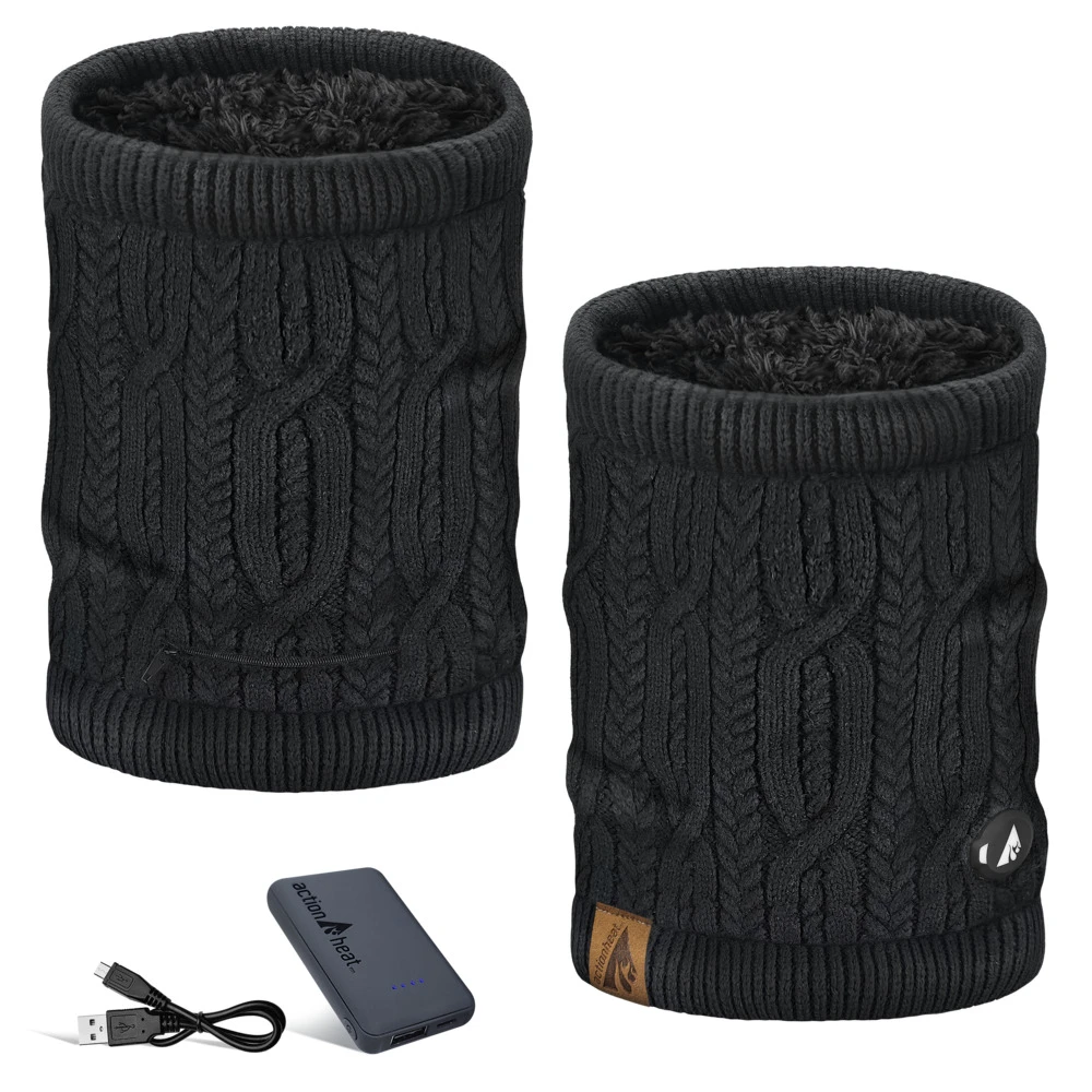 ActionHeat 5V Cable Knit Neck Gaiter 5 ActionHeat 5V Cable Knit Neck Gaiter - Image 3