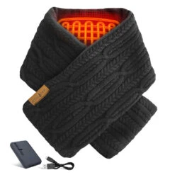 ActionHeat 5V Battery Heated Cable Knit Wrap Scarf 17 ActionHeat 5V Battery Heated Cable Knit Wrap Scarf -The Warming Store actionheat 5v battery heated cable knit wrap scarf 16