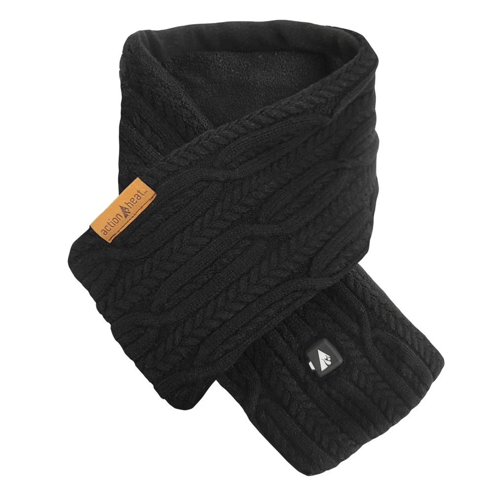 ActionHeat 5V Battery Heated Cable Knit Wrap Scarf 4 ActionHeat 5V Battery Heated Cable Knit Wrap Scarf - Image 2