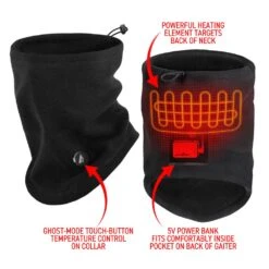 ActionHeat 5V Battery Heated Fleece Gaiter 14 ActionHeat 5V Battery Heated Fleece Gaiter -The Warming Store actionheat 5v battery heated fleece gaiter 10