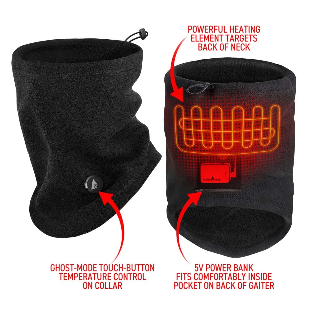 ActionHeat 5V Battery Heated Fleece Gaiter 6 ActionHeat 5V Battery Heated Fleece Gaiter - Image 4