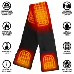 ActionHeat 5V Battery Heated Fleece Scarf 14 ActionHeat 5V Battery Heated Fleece Scarf -The Warming Store actionheat 5v battery heated fleece scarf 577