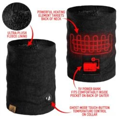 ActionHeat 5V Battery Heated Knit Gaiter 14 ActionHeat 5V Battery Heated Knit Gaiter -The Warming Store actionheat 5v battery heated knit gaiter 10