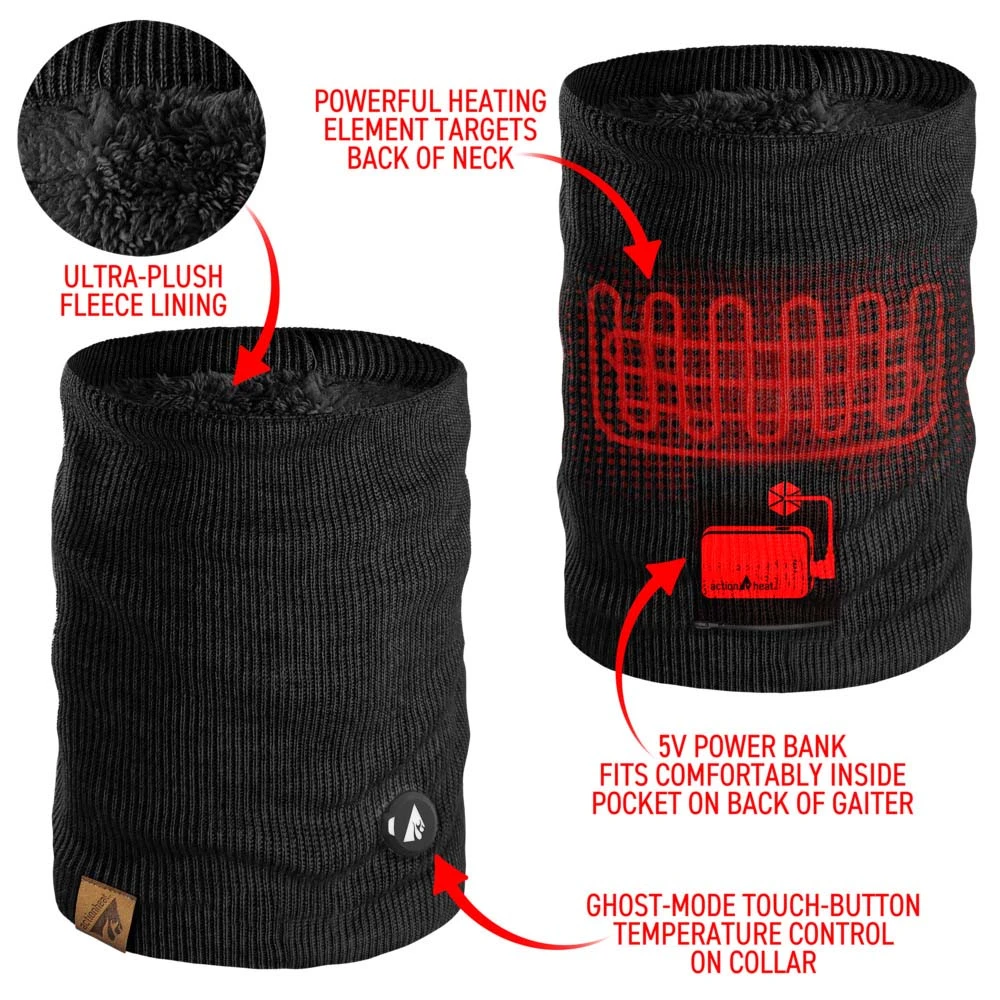 ActionHeat 5V Battery Heated Knit Gaiter 6 ActionHeat 5V Battery Heated Knit Gaiter - Image 4