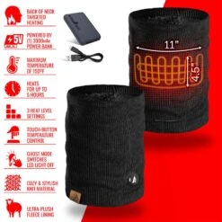ActionHeat 5V Battery Heated Knit Gaiter 16 ActionHeat 5V Battery Heated Knit Gaiter -The Warming Store actionheat 5v battery heated knit gaiter 14