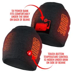 ActionHeat 5V Battery Heated Knit Hat -The Warming Store actionheat 5v battery heated knit hat 29