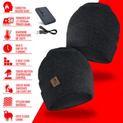 ActionHeat 5V Battery Heated Knit Hat -The Warming Store actionheat 5v battery heated knit hat 31