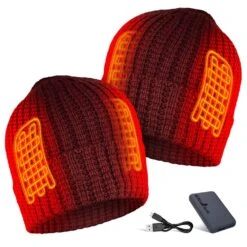 ActionHeat 5V Battery Heated Waffle Knit Hat -The Warming Store actionheat 5v battery heated waffle knit hat 16