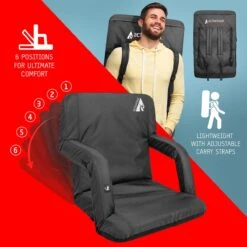 ActionHeat 5V Heated Folding Bleacher Seat -The Warming Store actionheat 5v heated folding bleacher seat 22