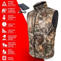ActionHeat 5V Mens Battery Heated Hunting Vest -The Warming Store actionheat 5v men s battery heated hunting vest 27