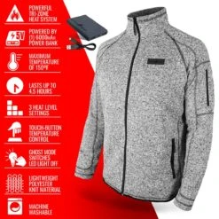 ActionHeat 5V Mens Battery Heated Sweater Jacket 14 ActionHeat 5V Mens Battery Heated Sweater Jacket -The Warming Store actionheat 5v men s battery heated sweater jacket 22