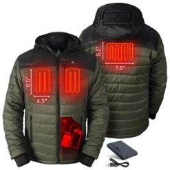 ActionHeat 5V Mens Pocono Insulated Heated Jacket -The Warming Store actionheat 5v men s pocono insulated heated jacket 70