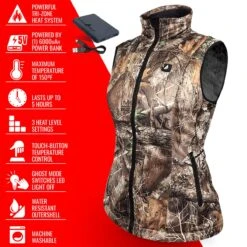 ActionHeat 5V Womens Battery Heated Hunting Vest -The Warming Store actionheat 5v women s battery heated hunting vest 35