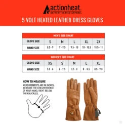 ActionHeat 5V Womens Battery Heated Leather Dress Glove -The Warming Store actionheat 5v women s battery heated leather dress glove 13