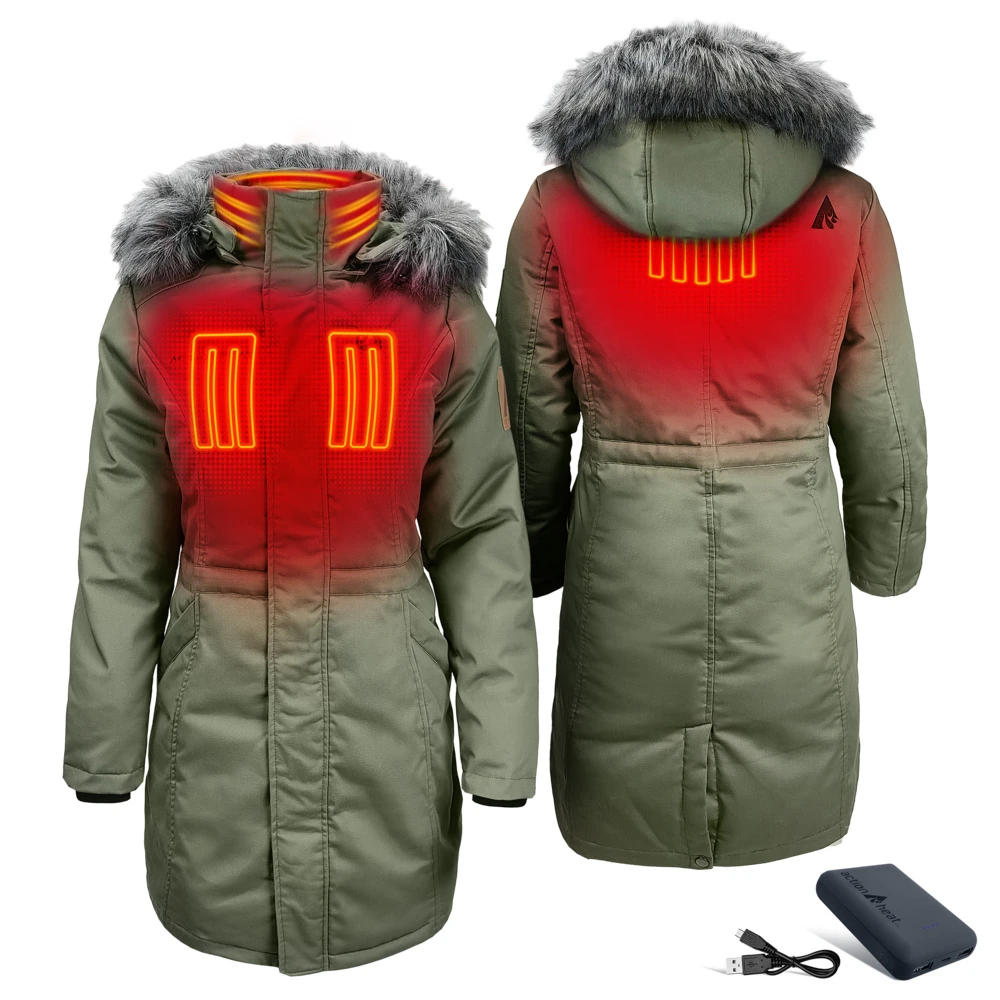 ActionHeat 5V Womens Battery Heated Parka Jacket 9 ActionHeat 5V Womens Battery Heated Parka Jacket - Image 7