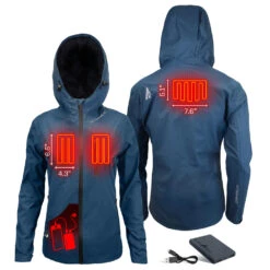 ActionHeat 5V Womens Battery Heated Rain Jacket 13 ActionHeat 5V Womens Battery Heated Rain Jacket -The Warming Store actionheat 5v women s battery heated rain jacket 8
