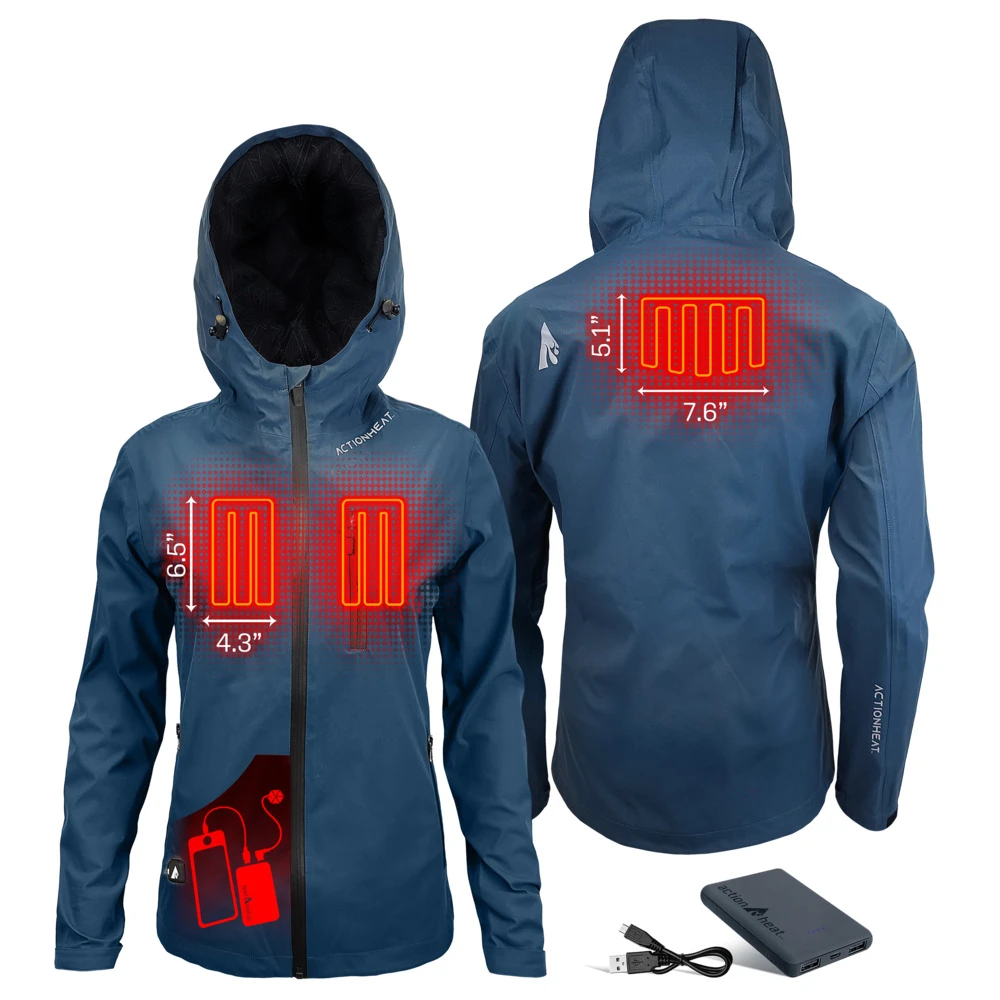 ActionHeat 5V Womens Battery Heated Rain Jacket 5 ActionHeat 5V Womens Battery Heated Rain Jacket - Image 3