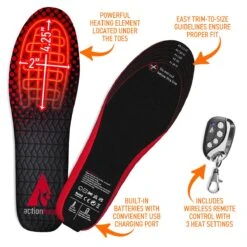 ActionHeat Rechargeable Heated Insoles With Remote -The Warming Store actionheat rechargeable battery heated insoles 239