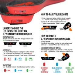 ActionHeat Rechargeable Heated Insoles With Remote -The Warming Store actionheat rechargeable battery heated insoles 240