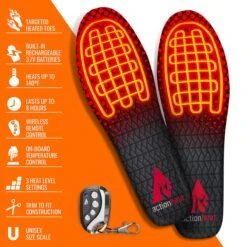 ActionHeat Rechargeable Heated Insoles With Remote -The Warming Store actionheat rechargeable heated insoles pre order 317