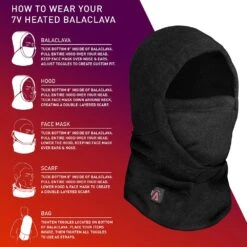 Aheata 7V Battery Heated Balaclava -The Warming Store aheata 7v battery heated balaclava 16