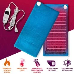 Aheata Heated Pad With Digital Controller -The Warming Store aheata heated pad with digital controller 13