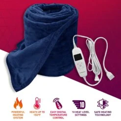 Aheata Heated Throw With Digital Controller -The Warming Store aheata heated throw with digital controller 13