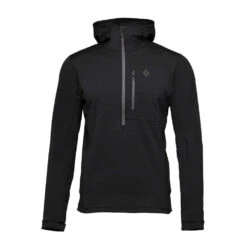 Black Diamond Mens Coefficient Quarter Zip Fleece Hoody