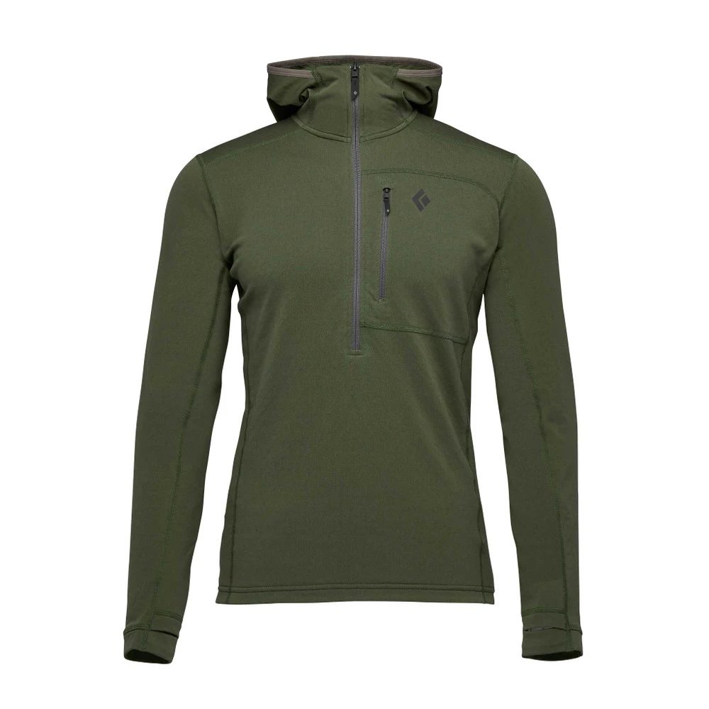 Black Diamond Mens Coefficient Quarter Zip Fleece Hoody 5 Black Diamond Mens Coefficient Quarter Zip Fleece Hoody - Image 3