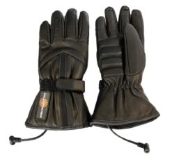 California Heat 12V Leather Heated Motorcycle Gloves