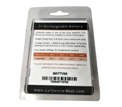 California Heat 7V Rechargeable Battery - 3500mAh -The Warming Store california heat 7v rechargeable battery 3500mah 135