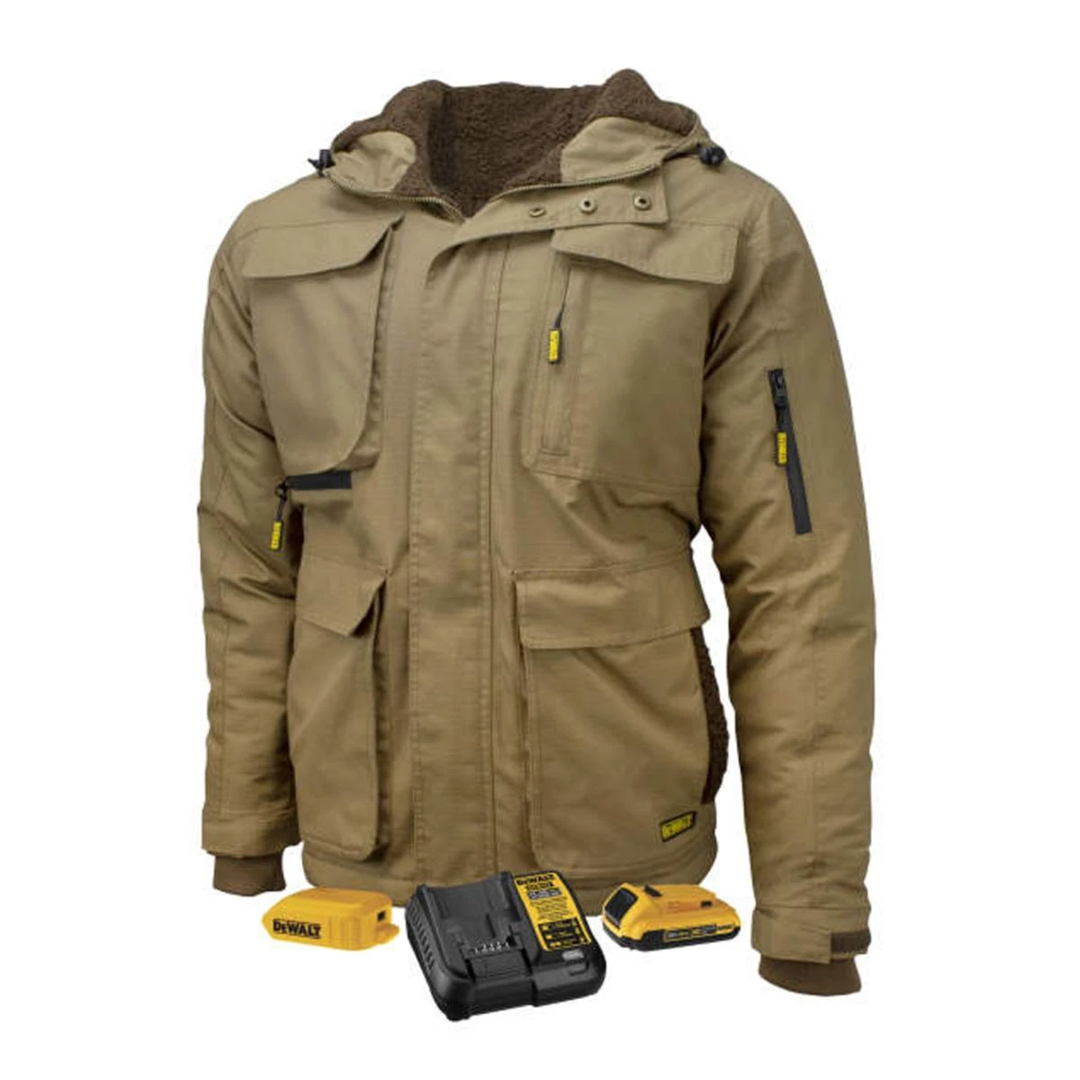 DeWalt Mens Heavy Duty Ripstop Heated Jacket With Battery 4 DeWalt Mens Heavy Duty Ripstop Heated Jacket With Battery - Image 2