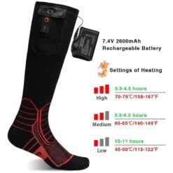 Dr.Warm 7V Wireless Heated Socks With Remote Control -The Warming Store dr warm 7v wireless heated socks with remote control 24