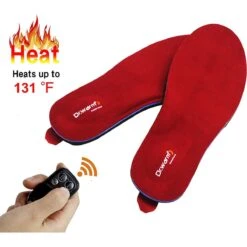 Dr.Warm Unisex Rechargeable Heated Insole With Remote Control Foot Warmers