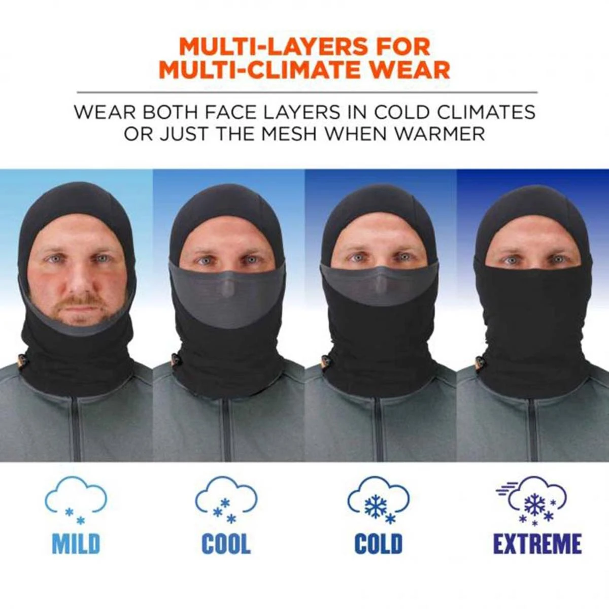Ergodyne N-Ferno 6844 Balaclava Face Mask With Dual-Layer - Black 8 Ergodyne N-Ferno 6844 Balaclava Face Mask With Dual-Layer - Black - Image 6