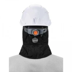Ergodyne N-Ferno 6892 FR Winter Hard Hat Liner - 3-layer, Shoulder Length - Black -The Warming Store ergodyne n ferno 6892 fr winter hard hat liner 3 layer shoulder length black 107