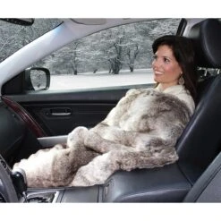 Trillium Faux Fur Cozy The Only Heated Throw For Auto And Home -The Warming Store faux fur cozy the only heated throw for auto and home 85