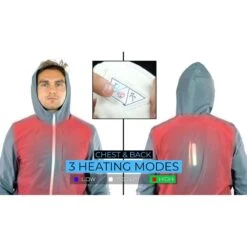 FNDN Heated LED Athletic Jacket With Built-In Heated Gloves -The Warming Store fndn heated led athletic jacket with built in heated gloves 198