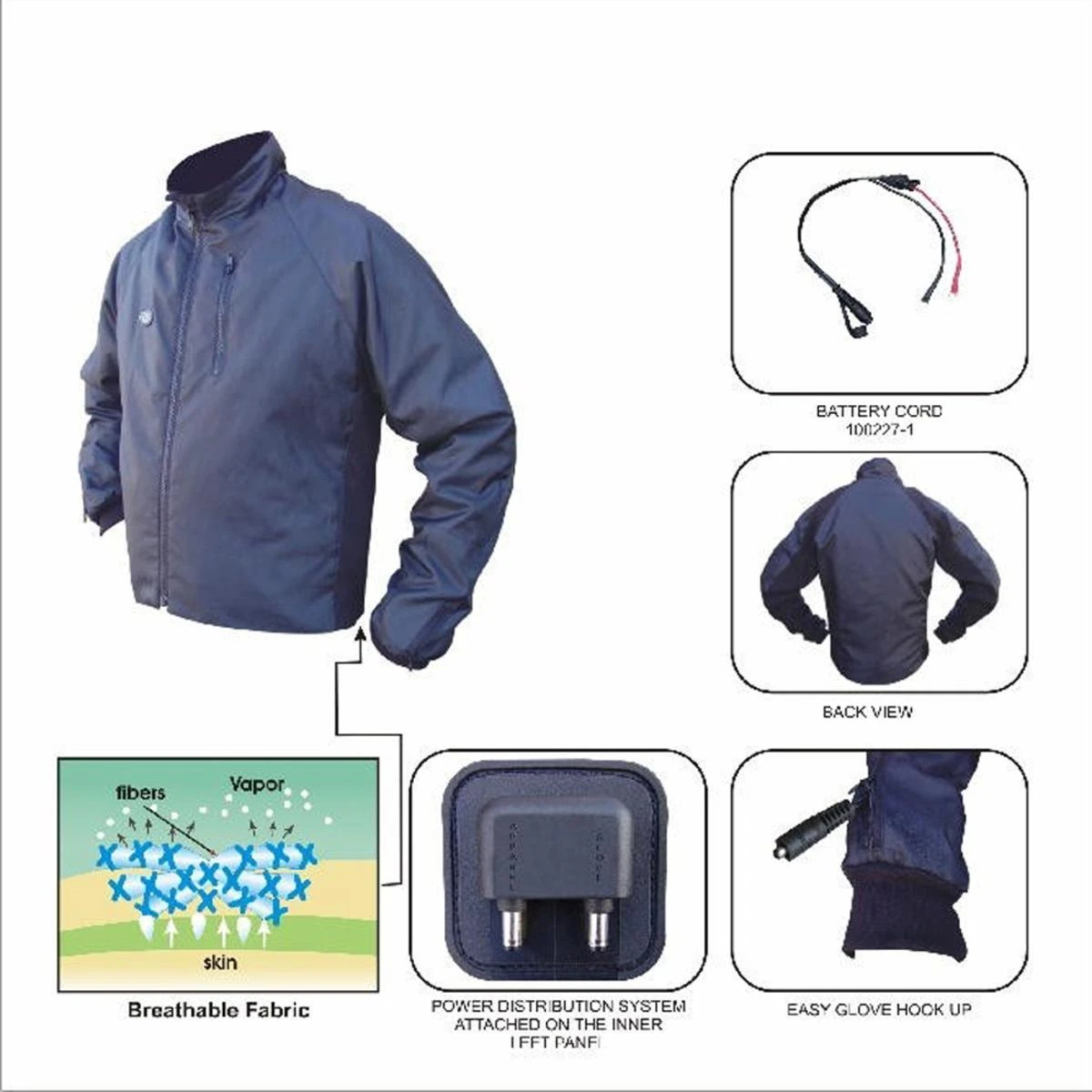 Gears Canada 12V Gen X-3 Mens Heated Jacket Liner 4 Gears Canada 12V Gen X-3 Mens Heated Jacket Liner - Image 2