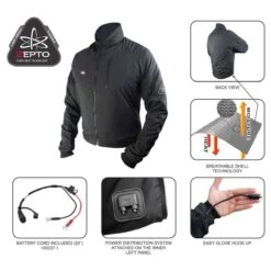 Gears Canada 12V Mens Gen-X4 Heated Jacket Liner -The Warming Store gears canada 12v men s gen x4 heated jacket liner 130