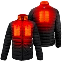 Gerbing 7V Mens Khione Insulated Heated Jacket 2.0 -The Warming Store gerbing 7v men s khione puffer heated jacket 2 0 87