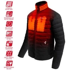 Gerbing 7V Mens Khione Insulated Heated Jacket 2.0 -The Warming Store gerbing 7v men s khione puffer heated jacket 2 0 89