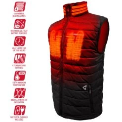 Gerbing 7V Mens Khione Puffer Heated Vest 2.0 -The Warming Store gerbing 7v men s khione puffer heated vest 2 0 106