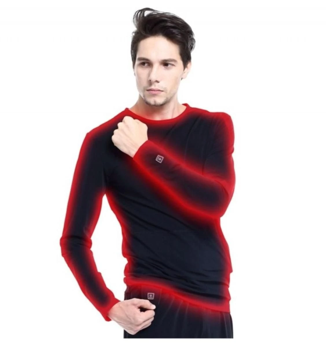 Glovii 7V Battery Heated Shirt - Black 3 Glovii 7V Battery Heated Shirt - Black