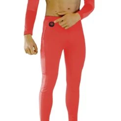 Glovii Heated Thermoactive Set Of Long-Sleeved Shirt And Trousers - Red -The Warming Store glovii heated thermoactive set of long sleeved shirt and trousers red 100