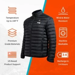 Gobi Heat Mens Wolf 3 Zone Heated Jacket -The Warming Store gobi heat men s wolf 3 zone heated jacket 241