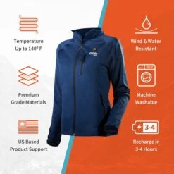 Gobi Heat Womens Apex Heated Tech Hoodie Jacket -The Warming Store gobi heat women s apex heated tech hoodie jacket 23