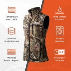 Gobi Heat Womens Colorado Heated Hunting Vest -The Warming Store gobi heat women s colorado heated hunting vest 169
